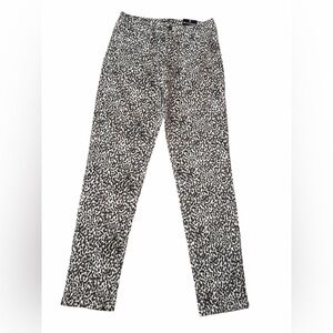 Fashion Nova Black and White Leopard Print Jeans